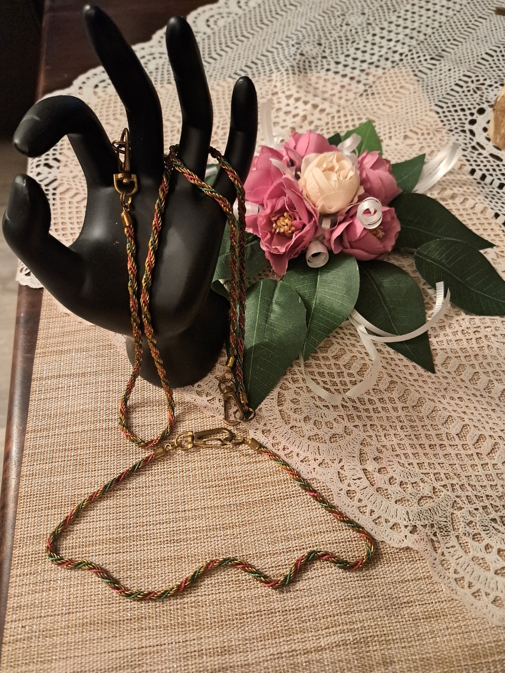 Multicolor Twisted Rope Necklace  - Women Jewelry